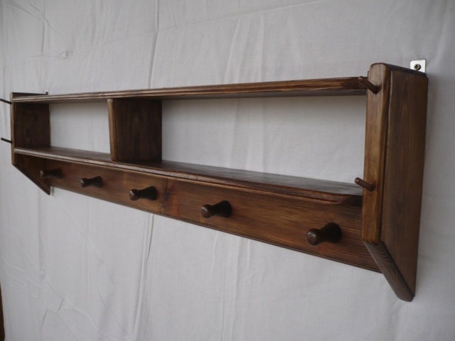 pallets furniture design idea original wooden coat rack