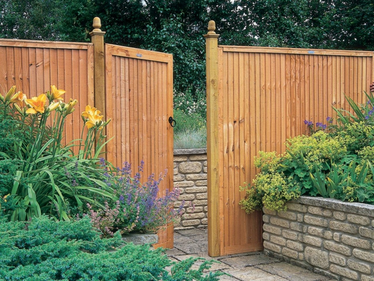 garden gate wood screening