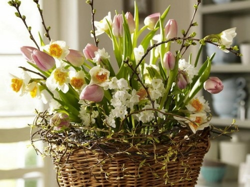 Easter decoration basket