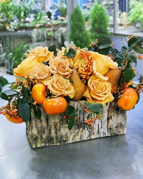 basket fruits vegetables flowers