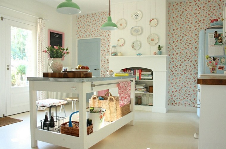 kitchen wallpaper idea design kitchen island wood