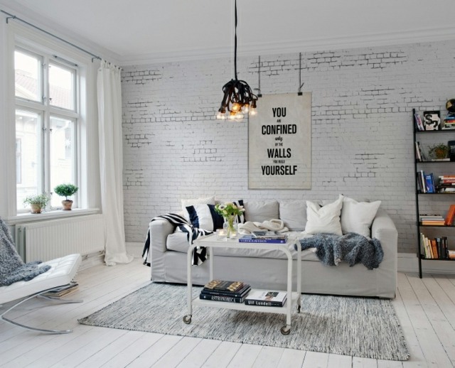 living room modern design hanging lamp design sofa white floor rug living room coffee table white curtains