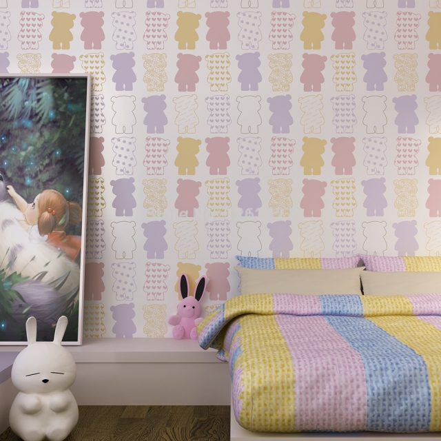 wallpaper-room child-cubs-pastel