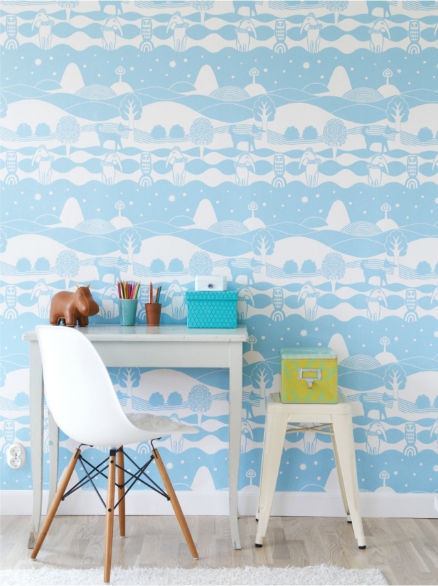 wallpaper-room child-Scandinavian