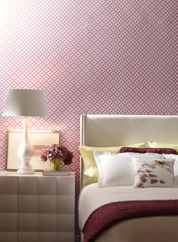 pink purple deco wallpaper