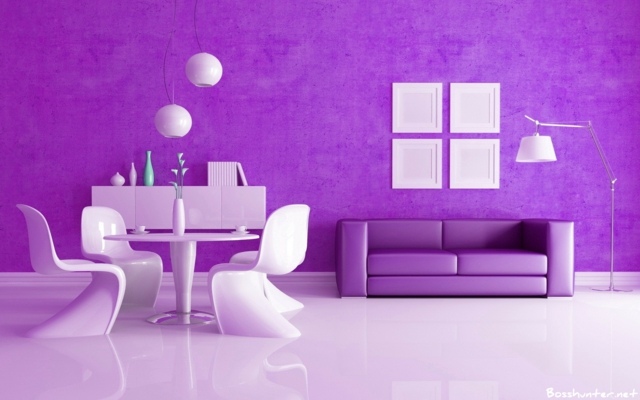 deco tapet violoet