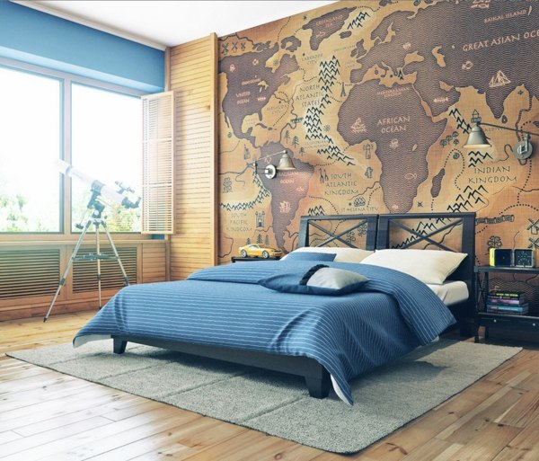 wallpaper bedroom idea wall decoration