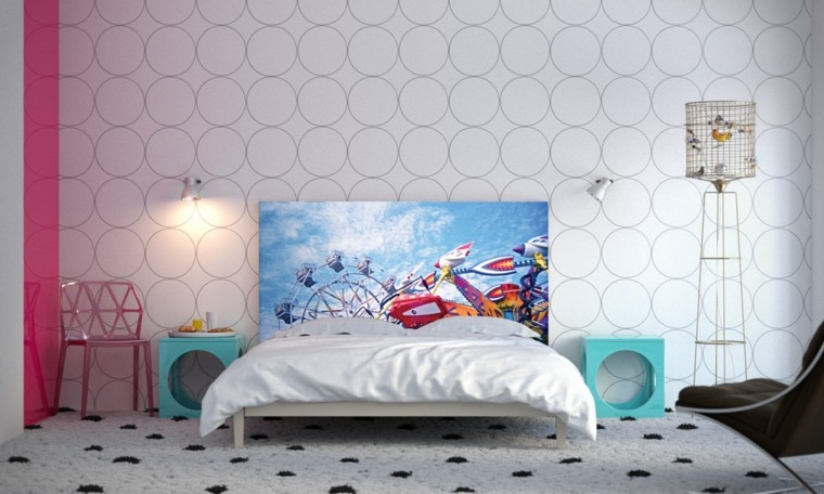 teen bedroom headboard chalkboard original wallpaper