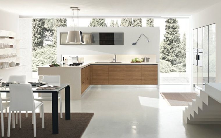 arrange kitchen trend modern minimalist wallpaper