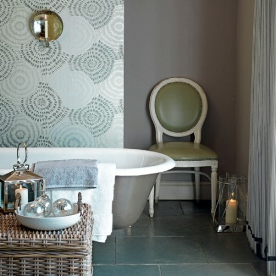 wallpaper for bathroom patterns