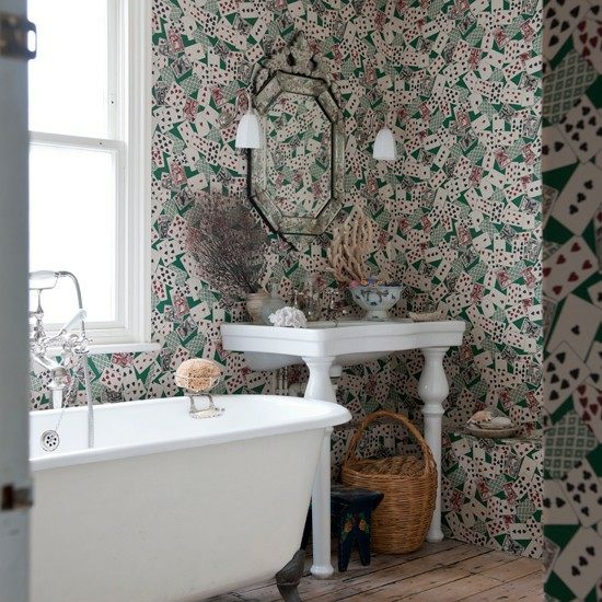 original bathroom wallpaper