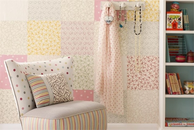 vintage wallpaper Design-Sanderson-Patchwork