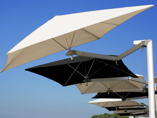 battery umbrella balcony adjustable