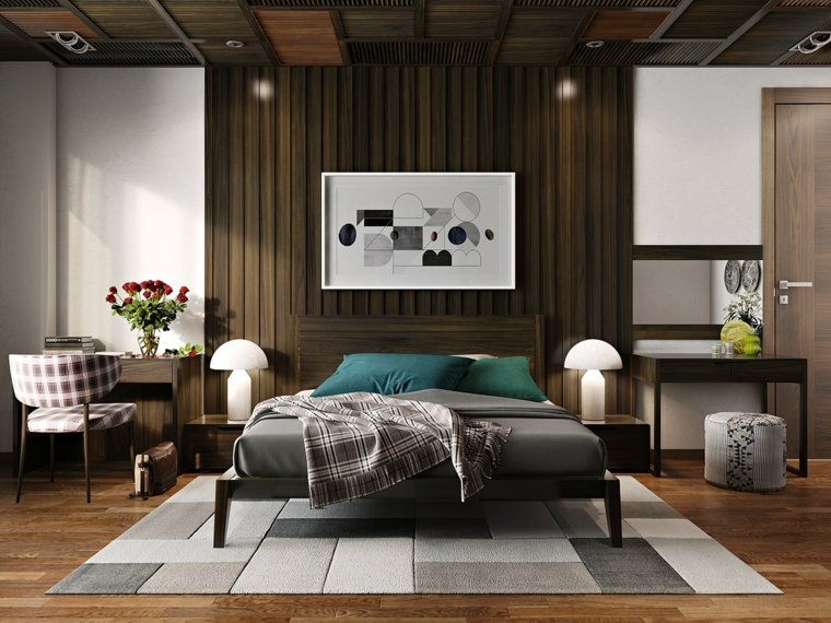 wood veneer room wall decoration