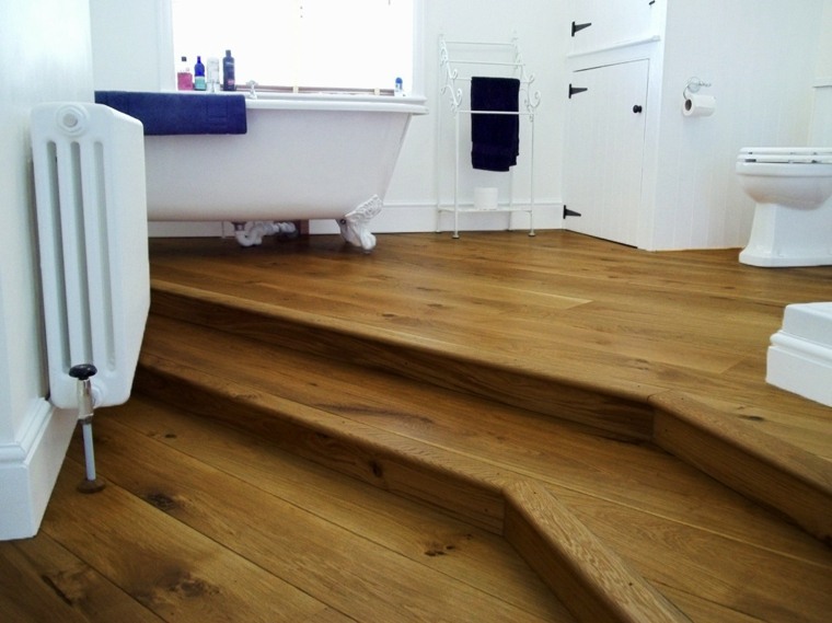 bathrooms with laminate flooring stairs