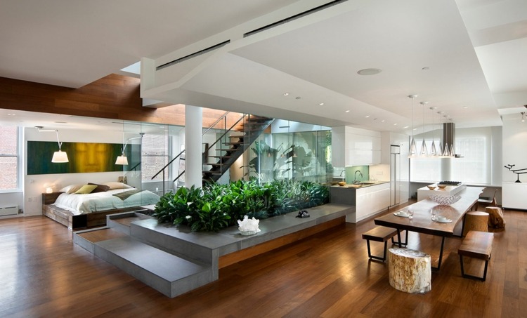 floating floor interior modern