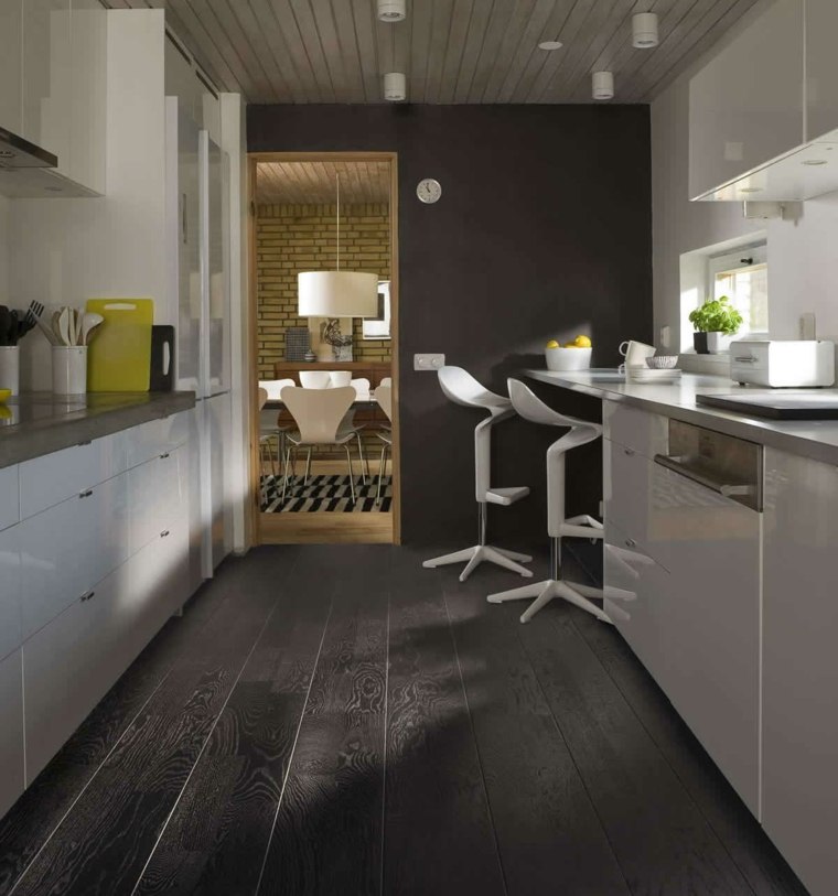 black parquet kitchen-american