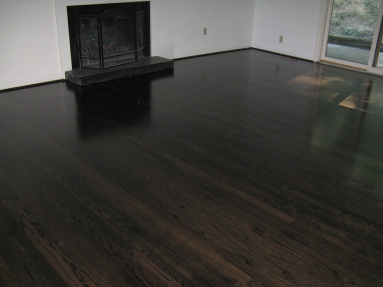 black parquet living room-with-fireplace