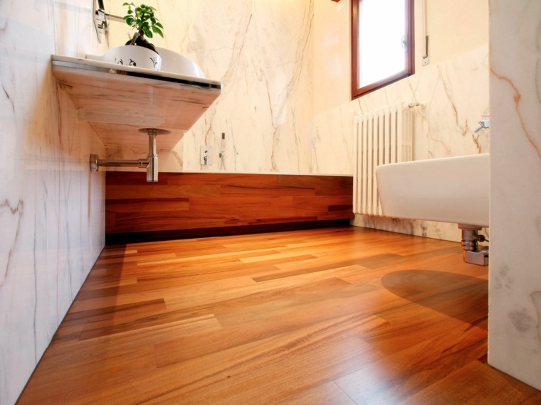 parquet wood bathroom design italian