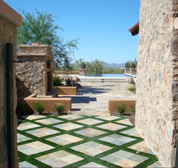 patio geometric design