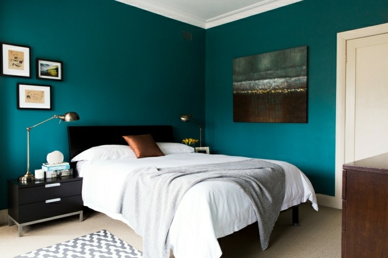 painting blue duck modern room
