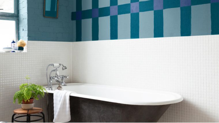 painting tiling bathroom tutorial-reviews