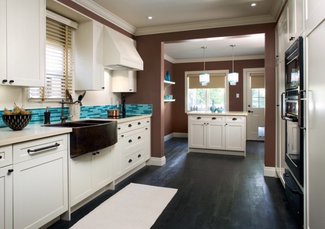 brown kitchen paint trend-furniture-white