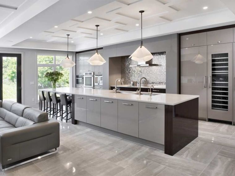 Paint-kitchen-island-taupe-central-design