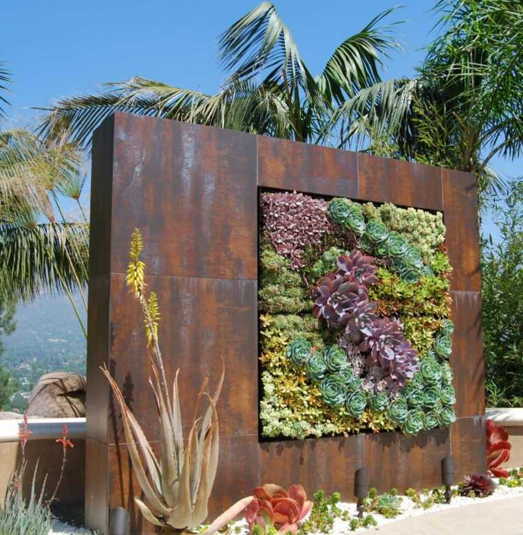 painting rusty effect garden outdoor landscaping