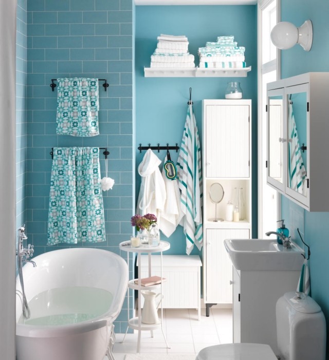 painting-bathroom-small-tiling-blue-light-furniture-white painting bathroom