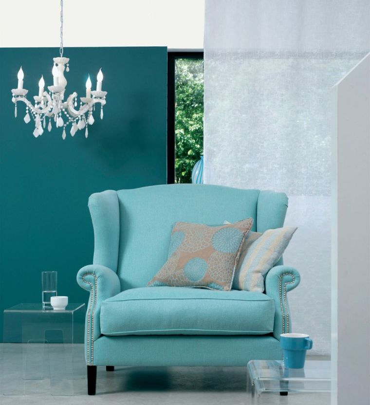 idea painting living room association of colors trend model living room blue armchair vintage