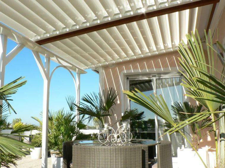 bioclimatic pergola outdoor terrace arbor design adjustable blades