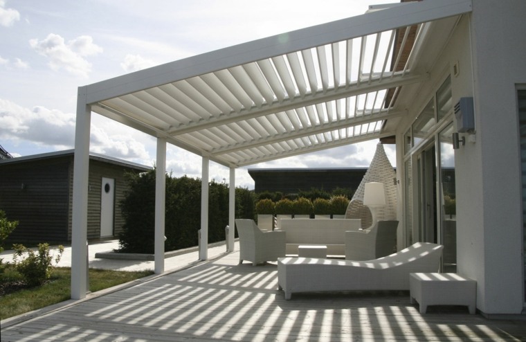 pergola design forlængelse hus haven