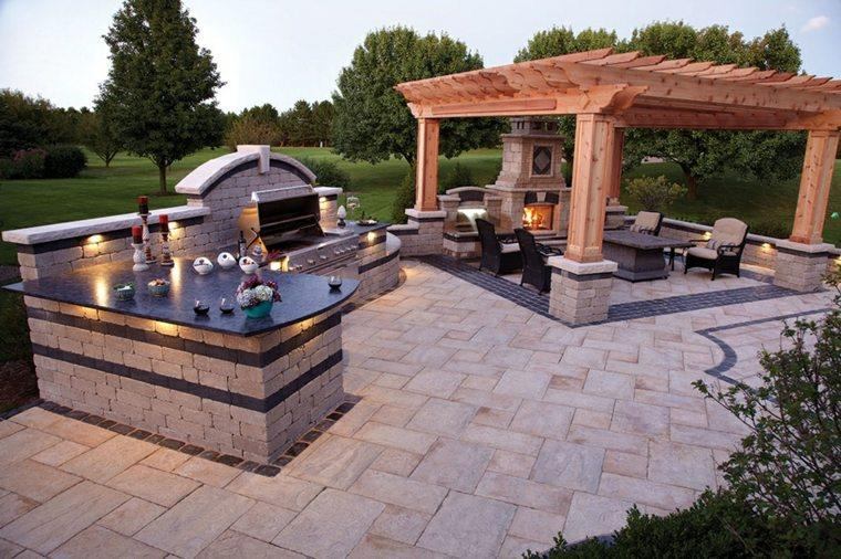 pergola fire-big-stone