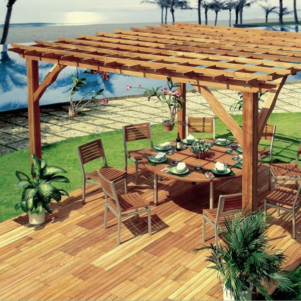 beachside pergola