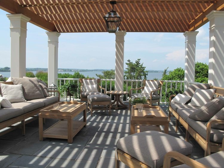 pergola for terrace furnishing