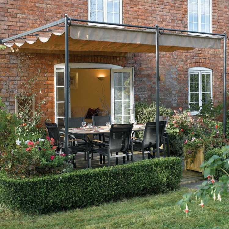 pergola for fabric terrace