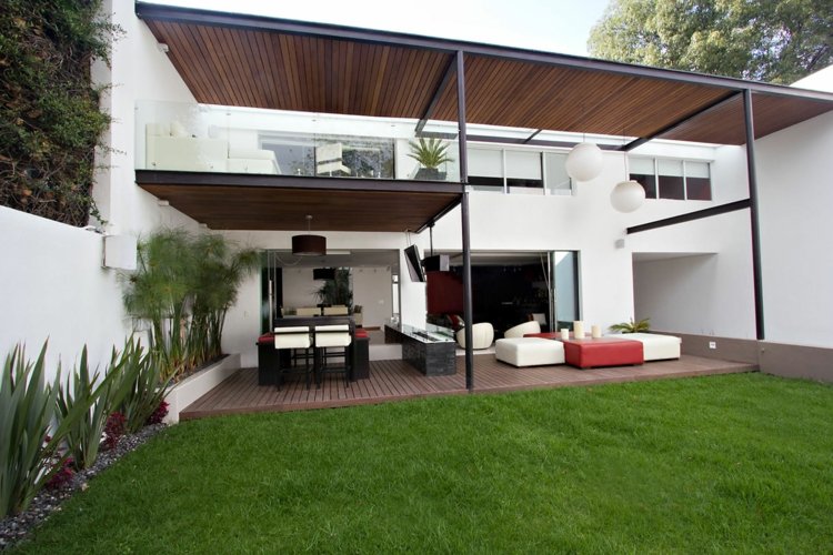 contemporary design terrace pergola