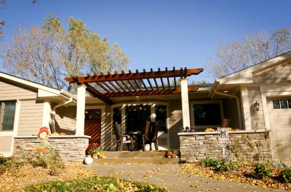 pergola porch entry house