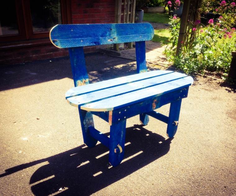 wooden pallets small wooden bench