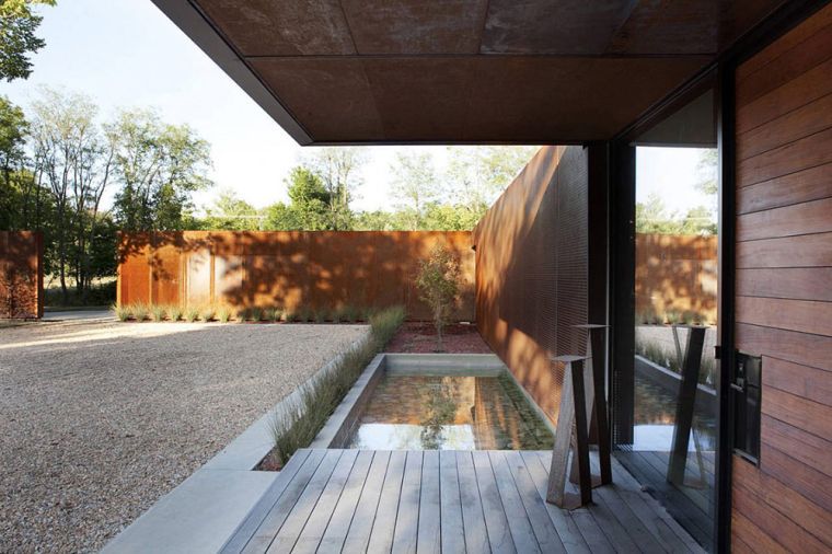 small garden pond idee deco contemporary exterior