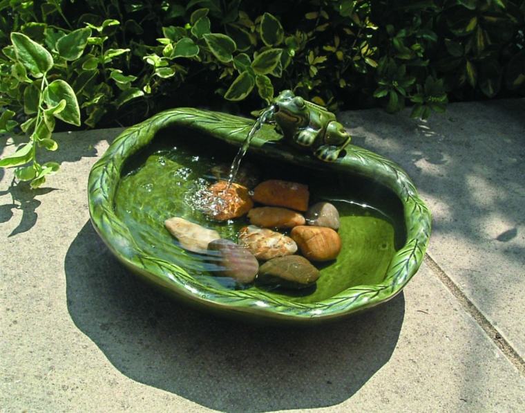 decorative fountain garden idea decoration stones plants