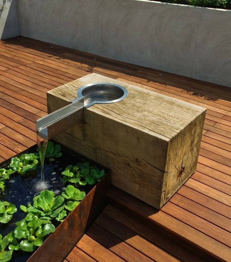 breakfast pool-outdoor-fall-corten steel-decking