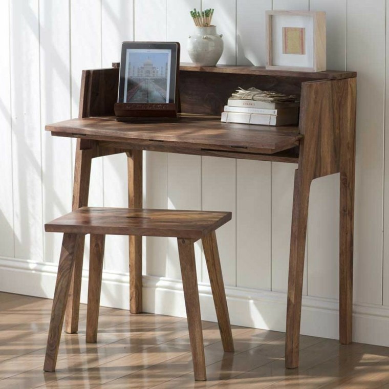 small table and wooden console