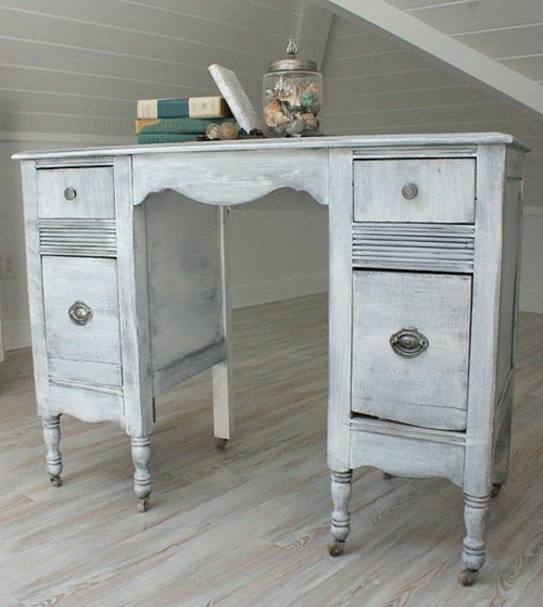 liten kontorsarbete shabby stil