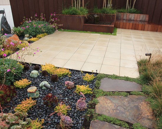 small path garden paved stones