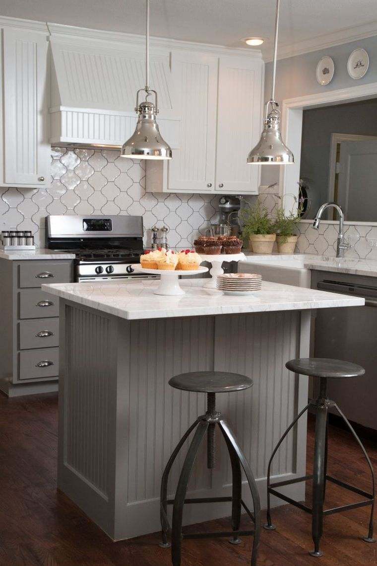 idea central kitchen island color trend painting stools round bar