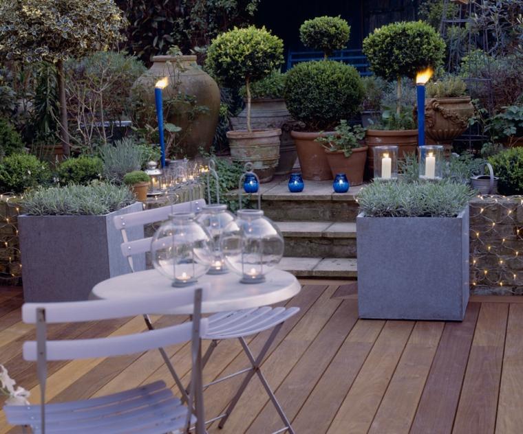 small garden terrace wood design