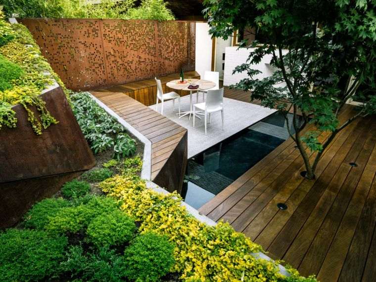 lille-haven-udendørs hvirvelløse-terrasse-områder