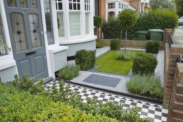 small modern english street garden